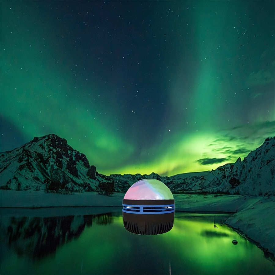 USB-Powered LED Northern Lights - Perfect for Bedroom Ambiance, Home Theater Decor, Halloween & Christmas - Available in Black or White, Christmas Decor
