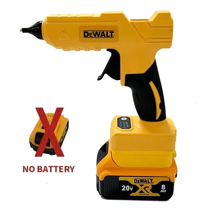 Dewalt Cordless Electric Handheld Hot Glue Gun Repair DIY Tool Hot Melt Welding Hot Air Gun Anti-scald Nozzle for 20V Battery