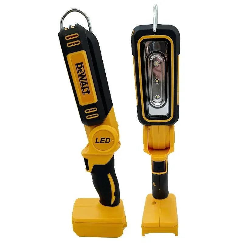 DEWALT 20V Lithium Battery 90 Degree Multifunctional Folding Work Light Portable Camping Light Emergency Flashlight Car Service