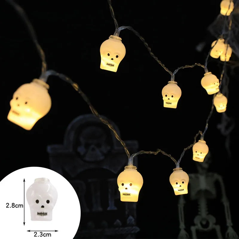 1pc Halloween String Lights Battery Powered Halloween Indoor Outdoor Lighting For Home Bedroom Birthday Party Theme Party