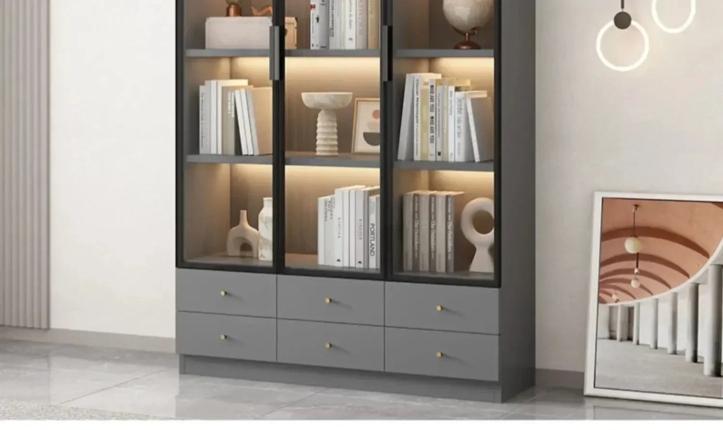 Mid Century Modern Bookcase Cubby Storage Shelf Wall Floating Bookcase Display Stand Estanteria Libros Replica Furniture