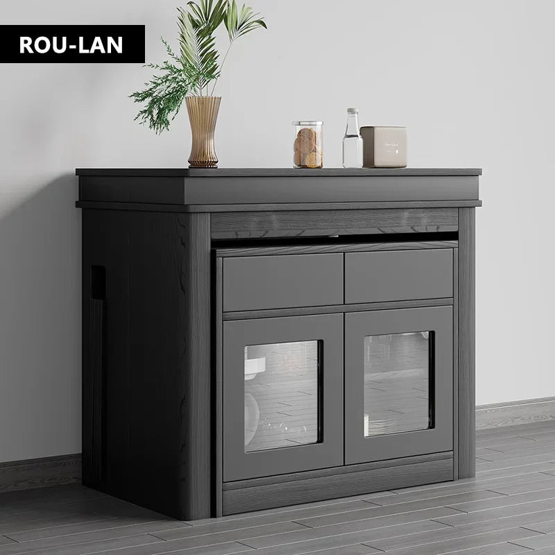 Modern Extendable Dining Table Rectangle Sideboard With Storage Kitchen Table Mesas De Comedor Mesa De Comedor Mesa Plegable