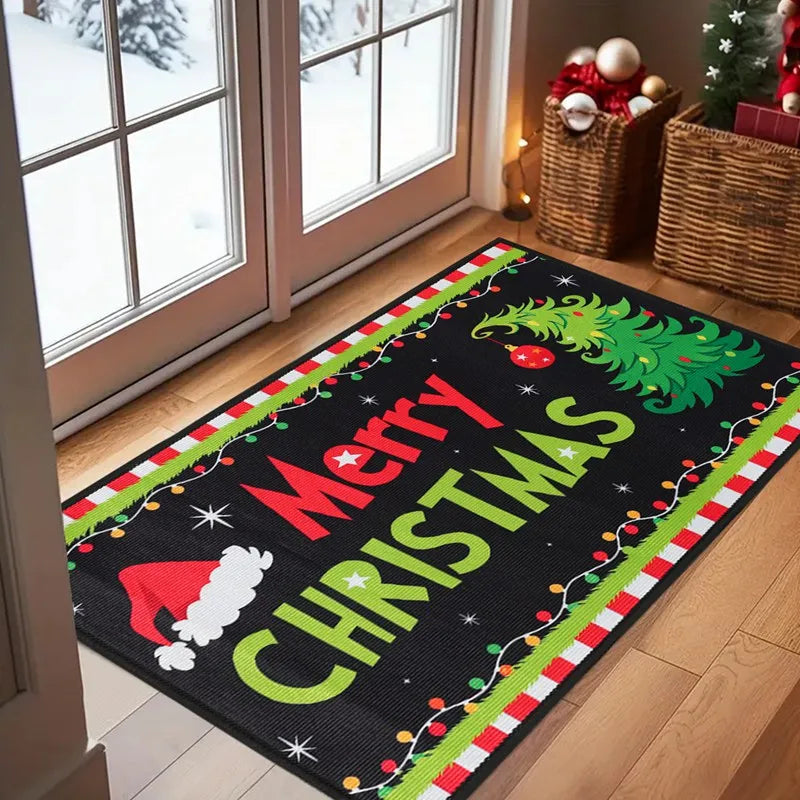 Christmas Welcome Doormat Outdoor Carpet Merry Christmas Decorations For Home 2025 Navidad Xmas Ornament Gifts New Year Decor