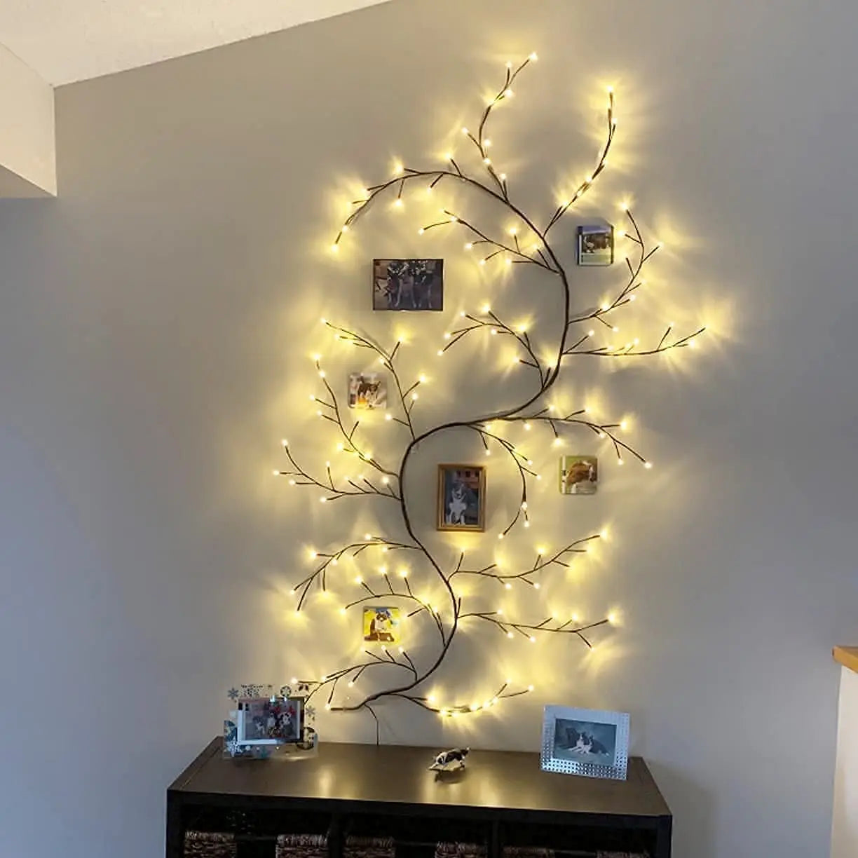 Christmas Decorations Artificial Plants Vine Tree Willow Rattan Lights 144 LED Wall Bedroom Living Room Valentine's Day Decor