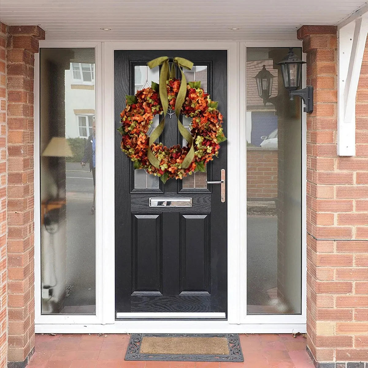 Christmas Indoor & Outdoor Decorations, Autumn Flowers, Thanksgiving Wreaths, Restaurant Party Holiday Wreath Door Decor
