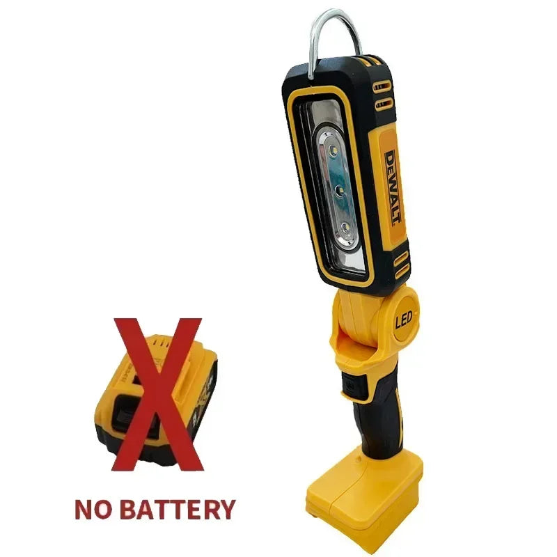 DEWALT 20V Lithium Battery 90 Degree Multifunctional Folding Work Light Portable Camping Light Emergency Flashlight Car Service