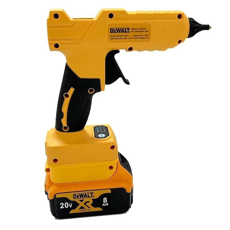 Dewalt Cordless Electric Handheld Hot Glue Gun Repair DIY Tool Hot Melt Welding Hot Air Gun Anti-scald Nozzle for 20V Battery