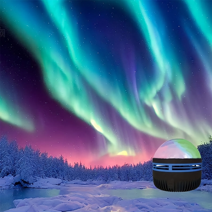 USB-Powered LED Northern Lights - Perfect for Bedroom Ambiance, Home Theater Decor, Halloween & Christmas - Available in Black or White, Christmas Decor