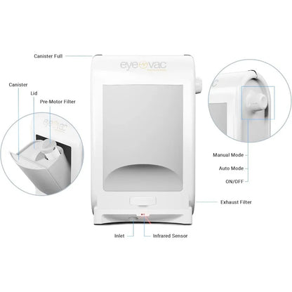 Touchless Vacuum Automatic Dustpan - Ultra Fast & Powerful - Great For Sweeping Salon Pet Hair Food Dirt Kitchen