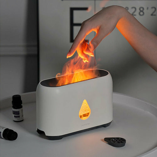 Home Appliances Mini Remote Control Flame Diffuser Air Humidifier