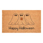 17" X 29" Black And Natural Halloween Halloween Happy Halloween Outdoor Coir Door Mat