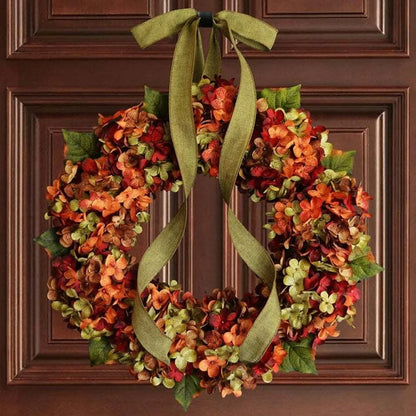 Christmas Indoor & Outdoor Decorations, Autumn Flowers, Thanksgiving Wreaths, Restaurant Party Holiday Wreath Door Decor