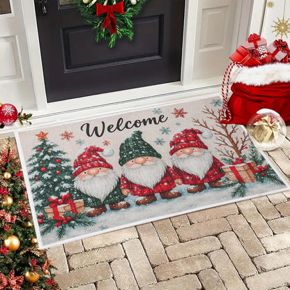 Christmas Welcome Doormat Outdoor Carpet Merry Christmas Decorations For Home 2025 Navidad Xmas Ornament Gifts New Year Decor