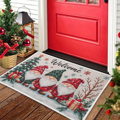 Christmas Welcome Doormat Outdoor Carpet Merry Christmas Decorations For Home 2025 Navidad Xmas Ornament Gifts New Year Decor