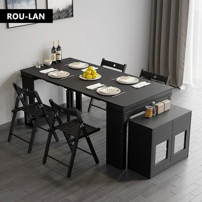 Modern Extendable Dining Table Rectangle Sideboard With Storage Kitchen Table Mesas De Comedor Mesa De Comedor Mesa Plegable