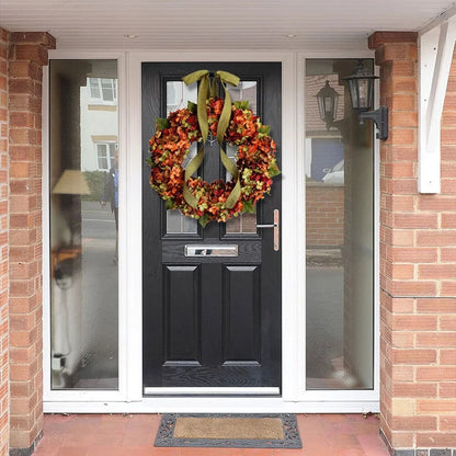 Christmas Indoor & Outdoor Decorations, Autumn Flowers, Thanksgiving Wreaths, Restaurant Party Holiday Wreath Door Decor