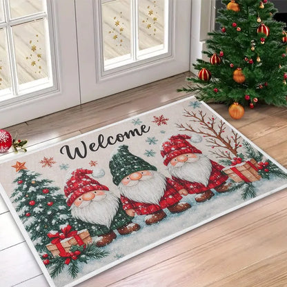 Christmas Welcome Doormat Outdoor Carpet Merry Christmas Decorations For Home 2025 Navidad Xmas Ornament Gifts New Year Decor